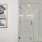 Glass door walk-in showers in apartment homes at The Finch