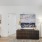 Modern wall decorations in the model apartment living room at The Finch